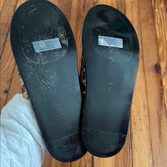 Mango Clasic Neutral Snakeskin Print Leather Slide Sandals - EU 39 / US 8.5 - Picture 7 of 8